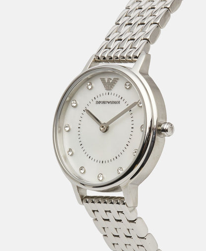Emporio Armani hodinky Stříbrná 2