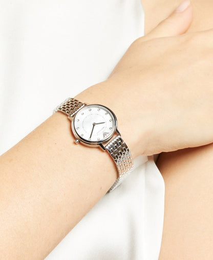 Emporio Armani hodinky Stříbrná 4