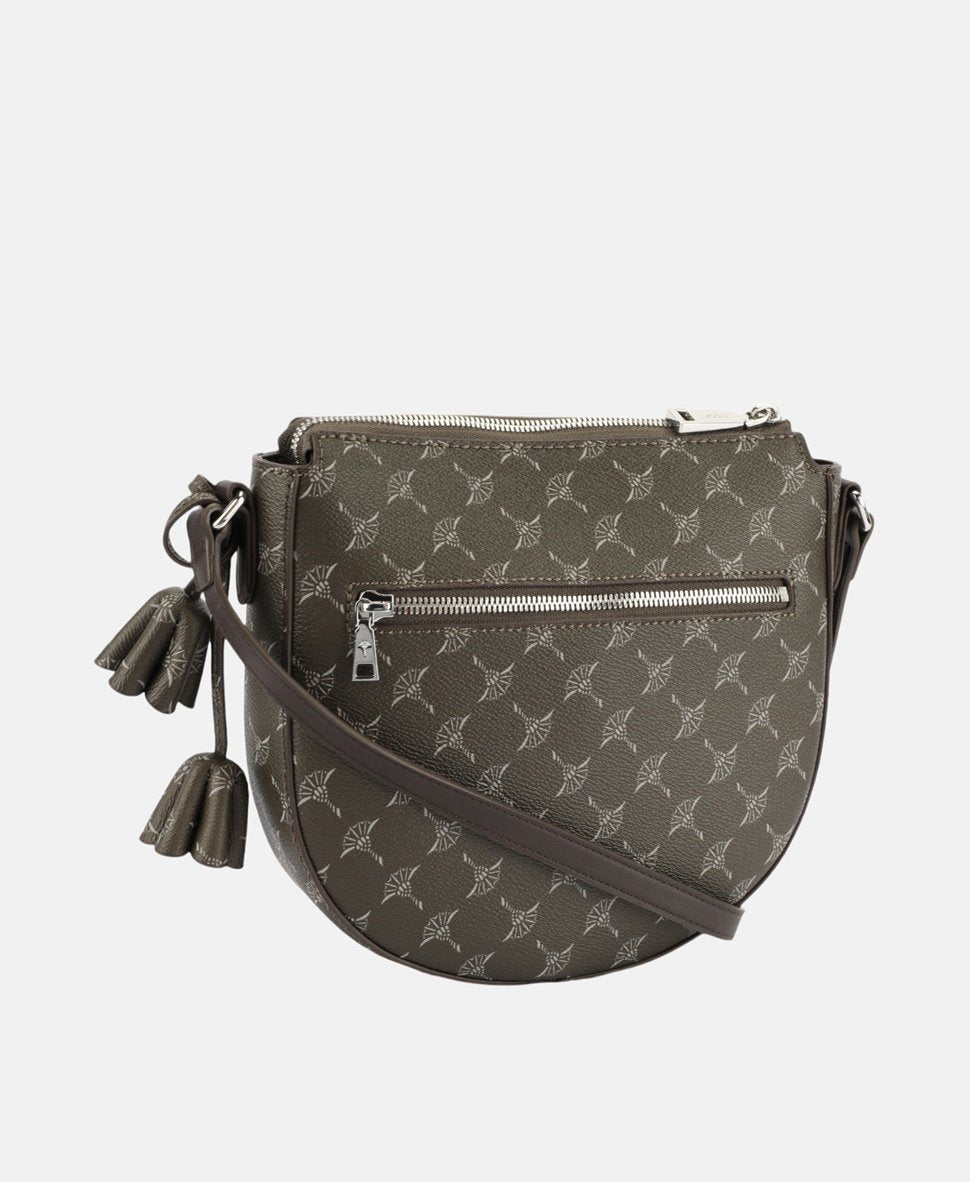 Joop! Kožená kabelka přes rameno Khaki 4