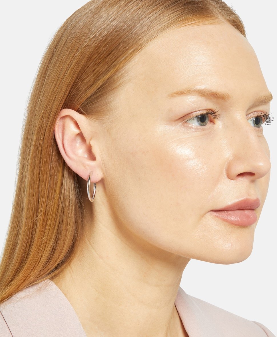 Lawrence Grey Jewelry Obručové náušnice Stříbrná 3