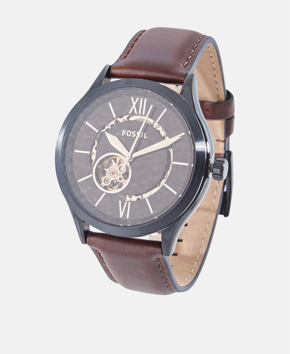 Fossil automatické hodinky Hnědá 1