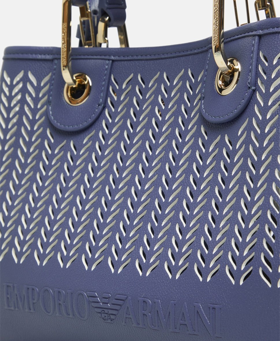 Emporio Armani kabelka tote Královsky modrá 2