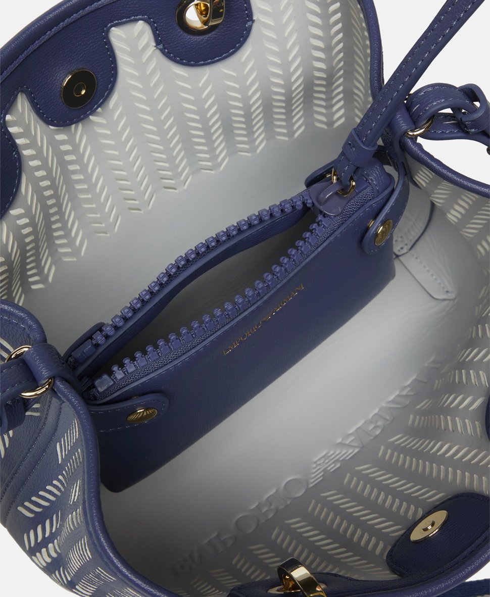 Emporio Armani kabelka tote Královsky modrá 3