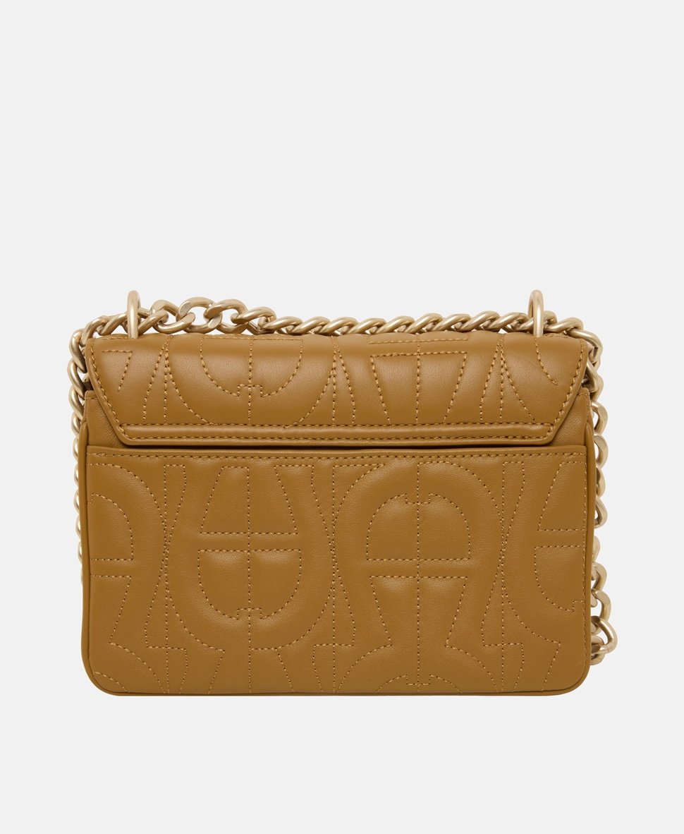 Aigner Kožená messenger taška Žlutá 4