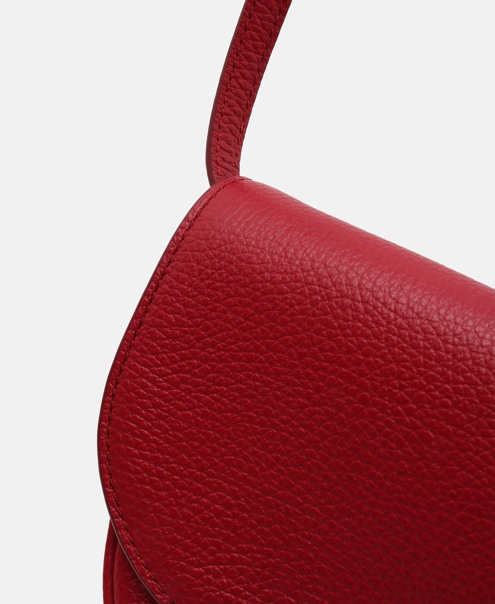 Coccinelle Kožená messenger taška Vínová 2