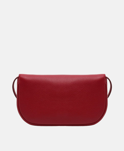 Coccinelle Kožená messenger taška Vínová 4