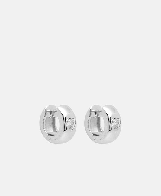 Lawrence Grey Jewelry Obručové náušnice Stříbrná 1