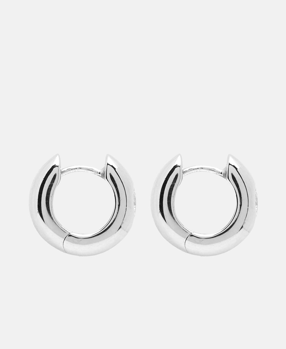 Lawrence Grey Jewelry Obručové náušnice Stříbrná 2