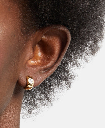 Lawrence Grey Jewelry Obručové náušnice Zlatá 3