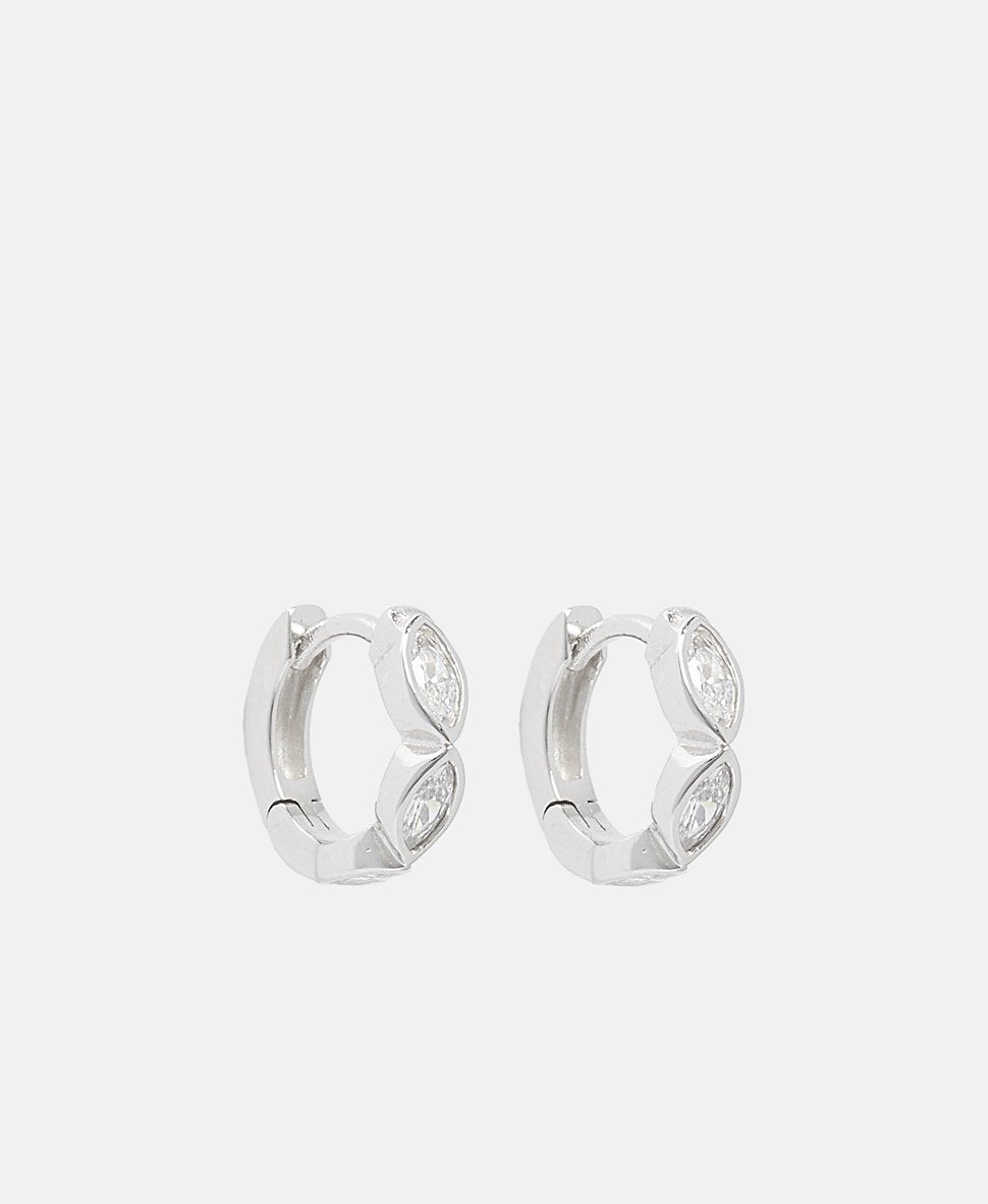 Lawrence Grey Jewelry Obručové náušnice Stříbrná 1