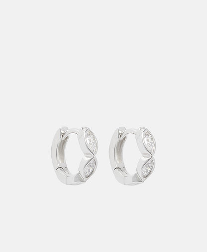 Lawrence Grey Jewelry Obručové náušnice Stříbrná 1