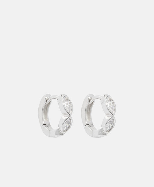 Lawrence Grey Jewelry Obručové náušnice Stříbrná 1