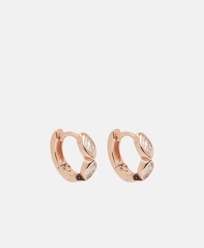 Lawrence Grey Jewelry Obručové náušnice Růžově zlatá 1