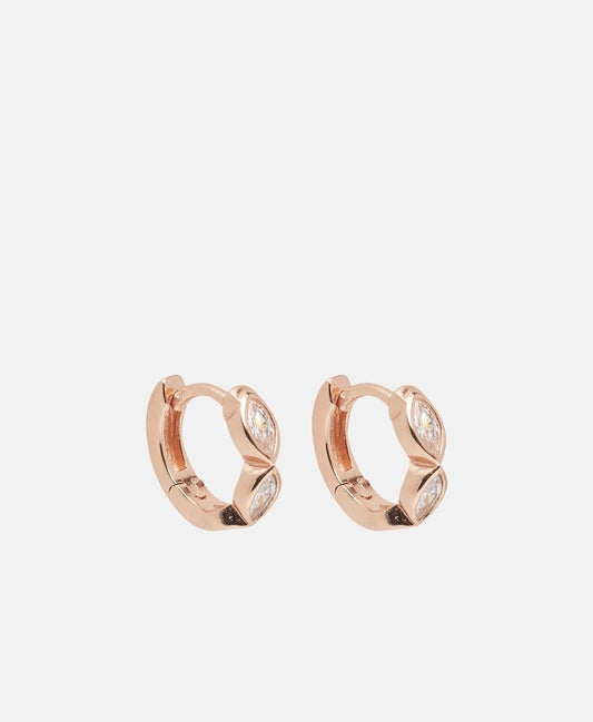 Lawrence Grey Jewelry Obručové náušnice Růžově zlatá 1