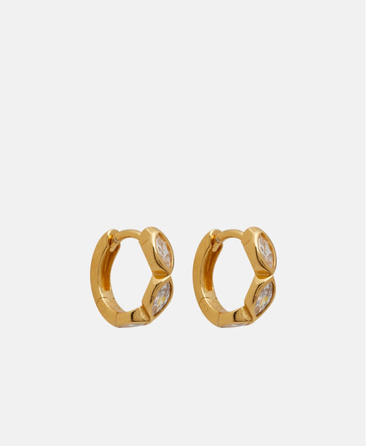 Lawrence Grey Jewelry Obručové náušnice Zlatá 1