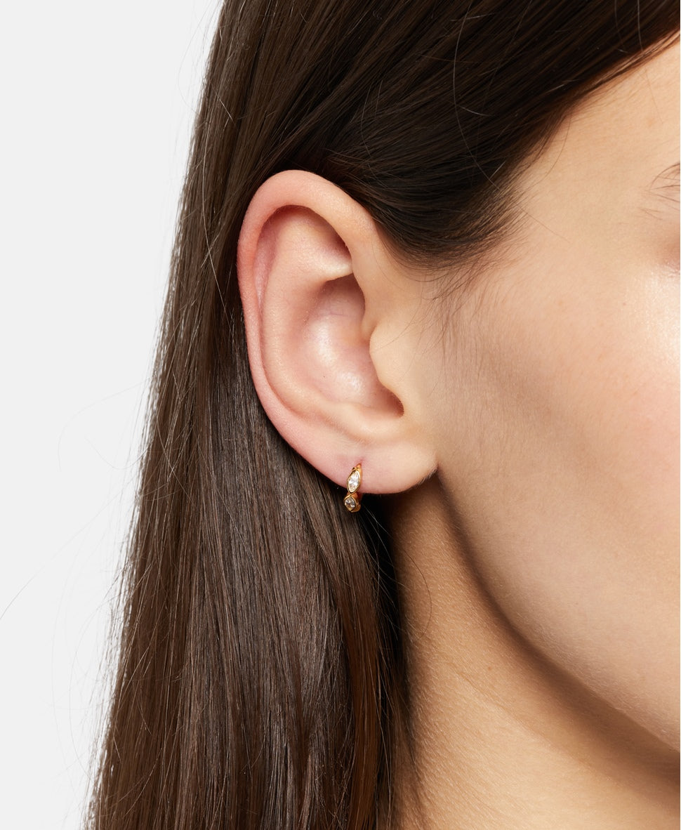 Lawrence Grey Jewelry Obručové náušnice Zlatá 3