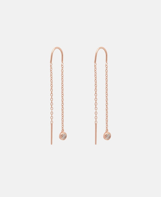 Lawrence Grey Jewelry náušnice Růžově zlatá 1