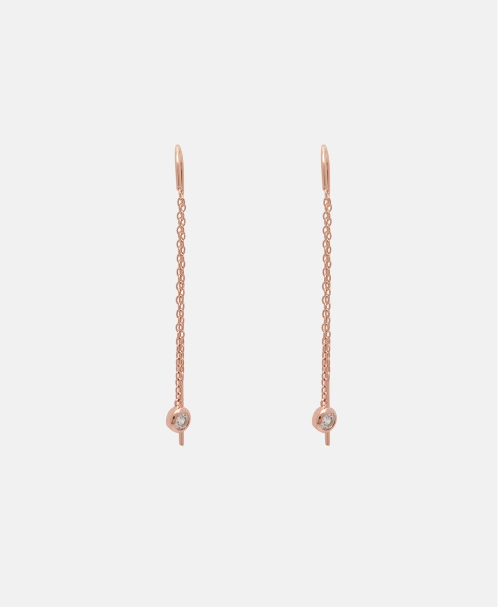 Lawrence Grey Jewelry náušnice Růžově zlatá 2