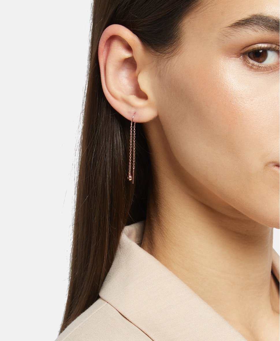 Lawrence Grey Jewelry náušnice Růžově zlatá 3