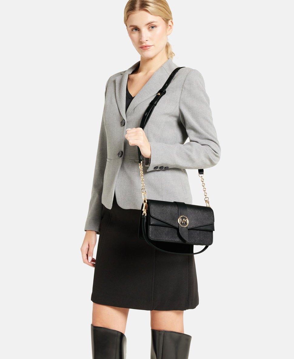 Michael Michael Kors kožená kabelka Černá 5