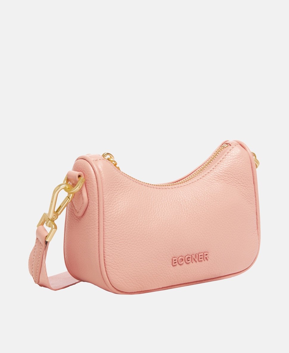 Bogner Kožená messenger taška Růžová 1