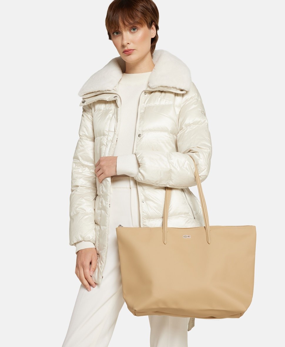 Lacoste kabelka shopper Jěmně béžová 5