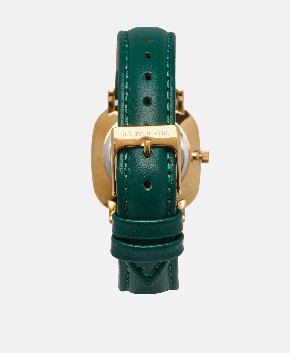U.S. Polo Assn. sada hodinek a řetízkového náramku Zelená 3