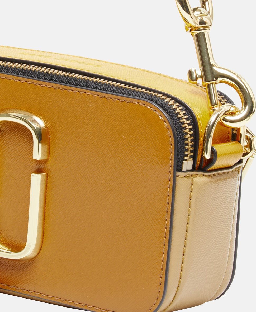 Marc Jacobs Kožená kabelka přes rameno Hnědá 2