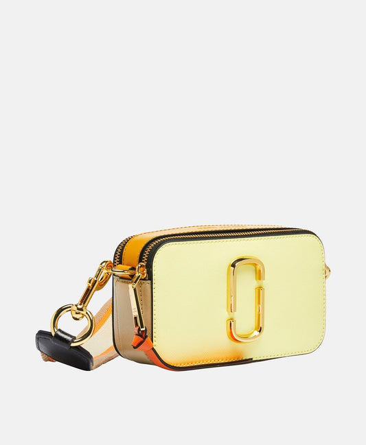 Marc Jacobs Kožená kabelka přes rameno Světle žlutá 1