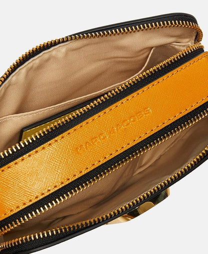 Marc Jacobs Kožená kabelka přes rameno Světle žlutá 3