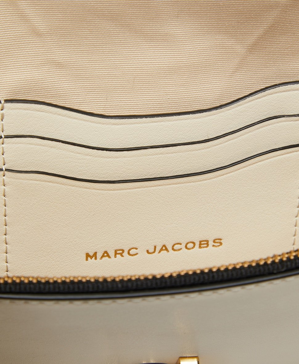 Marc Jacobs Kožená kabelka přes rameno Béžová 3