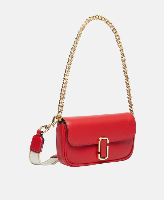 Marc Jacobs Kožená kabelka přes rameno Červená 1