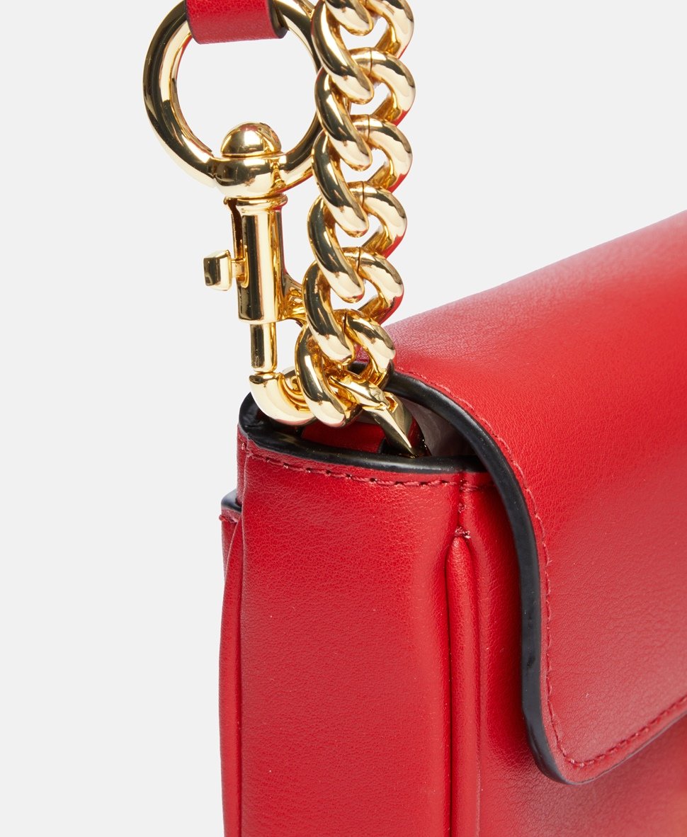 Marc Jacobs Kožená kabelka přes rameno Červená 2