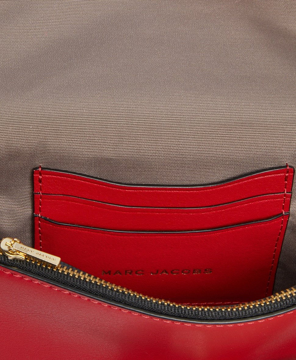 Marc Jacobs Kožená kabelka přes rameno Červená 4