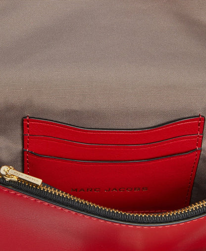 Marc Jacobs Kožená kabelka přes rameno Červená 4