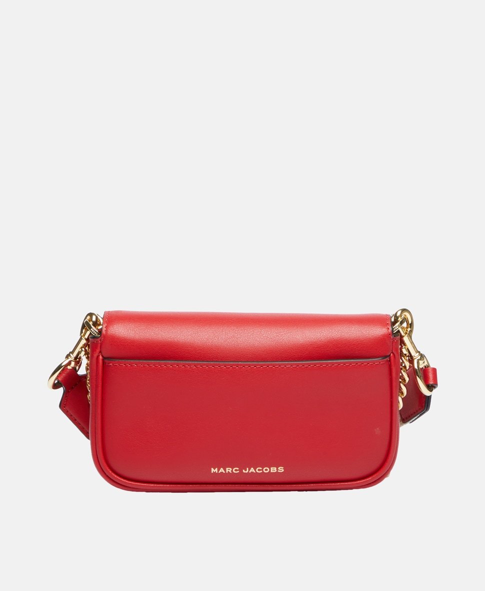 Marc Jacobs Kožená kabelka přes rameno Červená 5