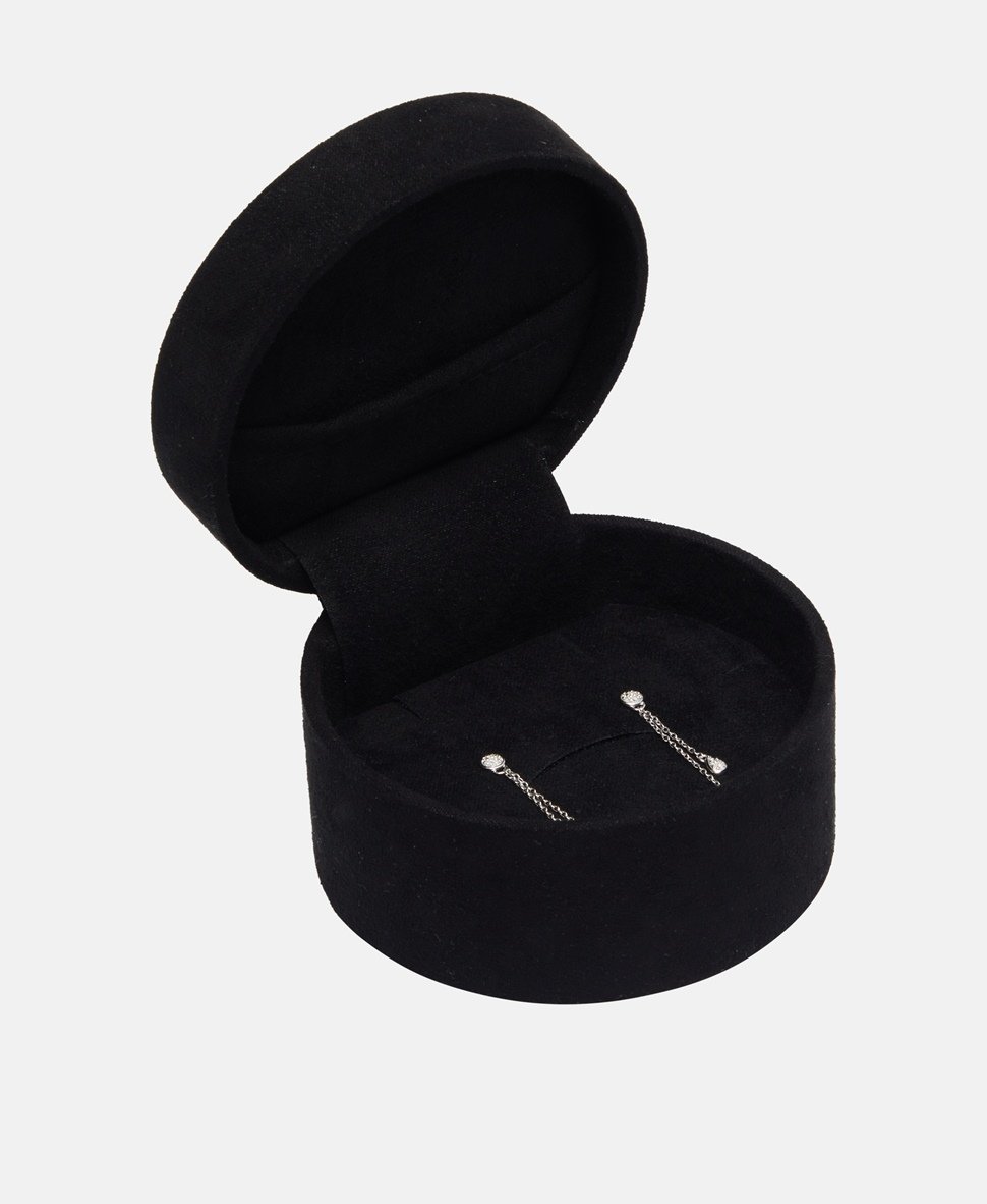 Diamanta diamantové puzetové náušnice Bílé zlato 3