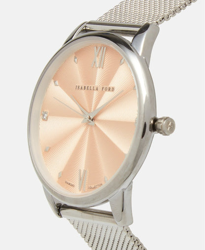 Isabella Ford hodinky s diamanty Stříbrná 2