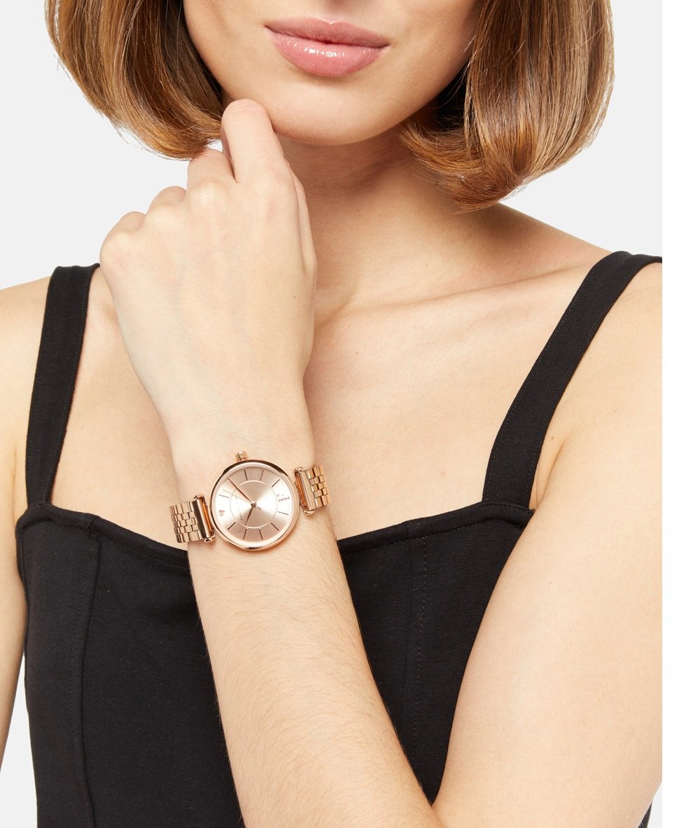 Isabella Ford hodinky s diamantem Růžově zlatá 4