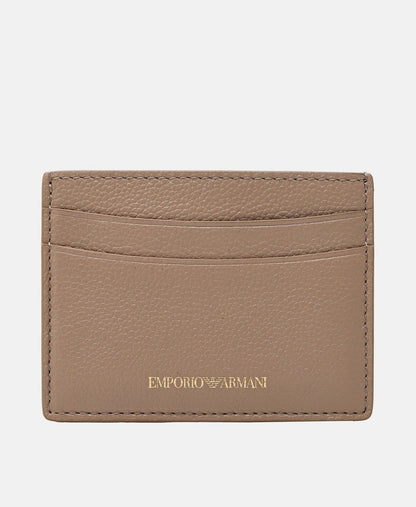 Emporio Armani kožené pouzdro na karty Světle růžová 1