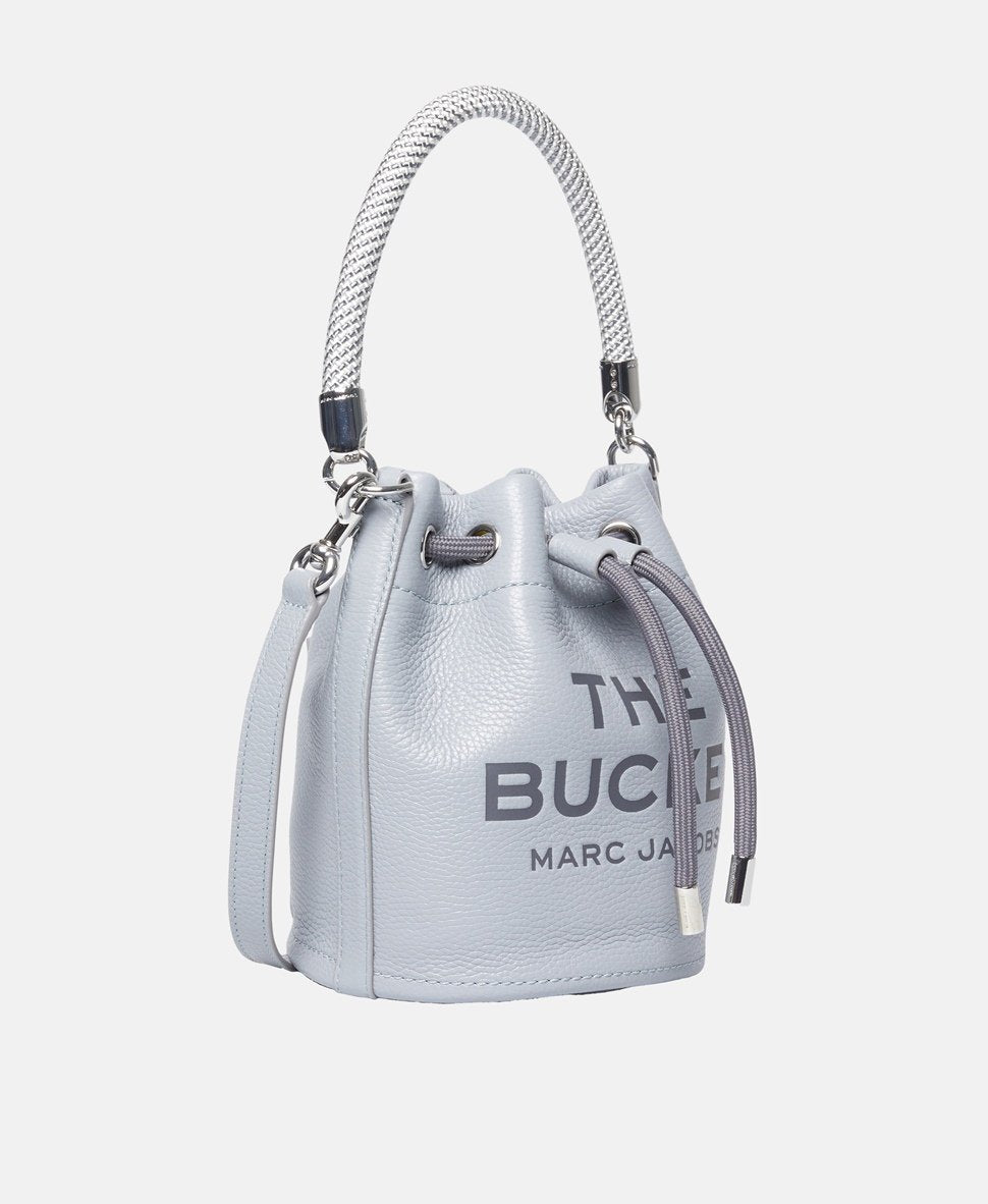 Marc Jacobs kožená hobo kabelka Šedá 1
