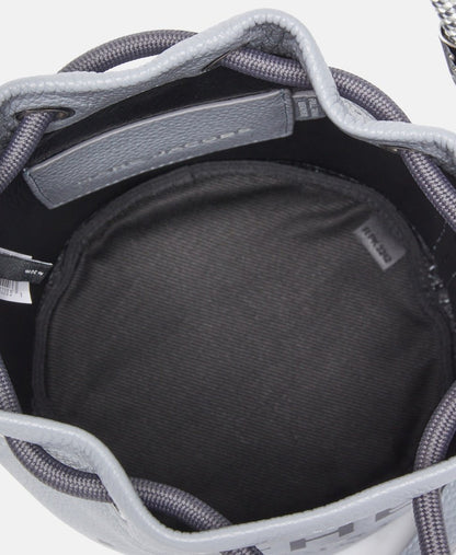 Marc Jacobs kožená hobo kabelka Šedá 3