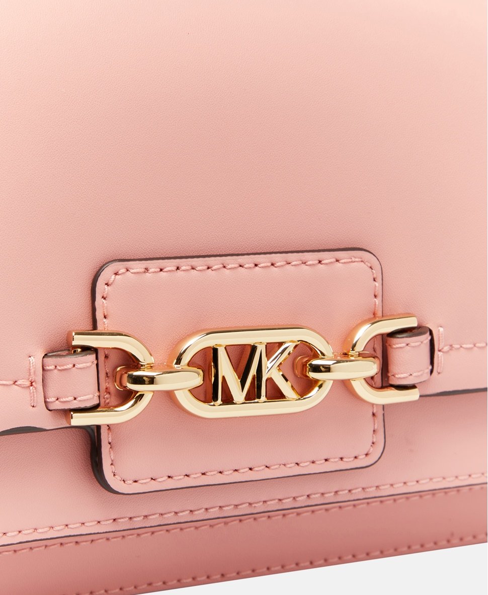 Michael Michael Kors Kožená kabelka přes rameno Starorůžová 2