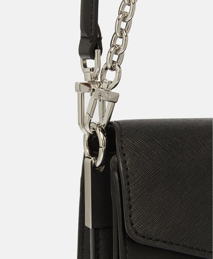 Michael Michael Kors Kožená kabelka přes rameno Černá 3