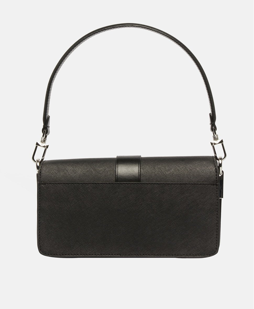 Michael Michael Kors Kožená kabelka přes rameno Černá 5