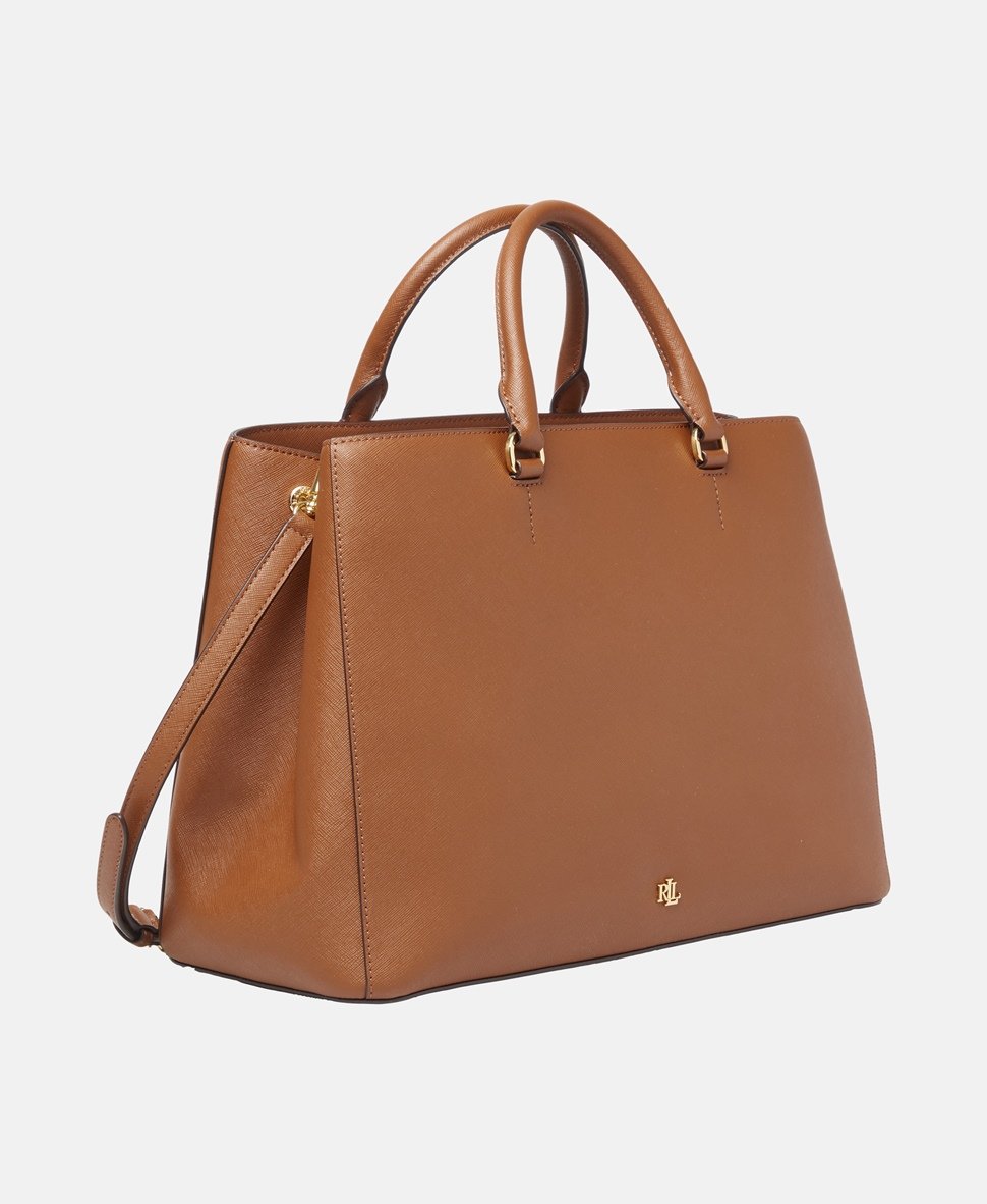 Lauren Ralph Lauren kožená kabelka Tan 1