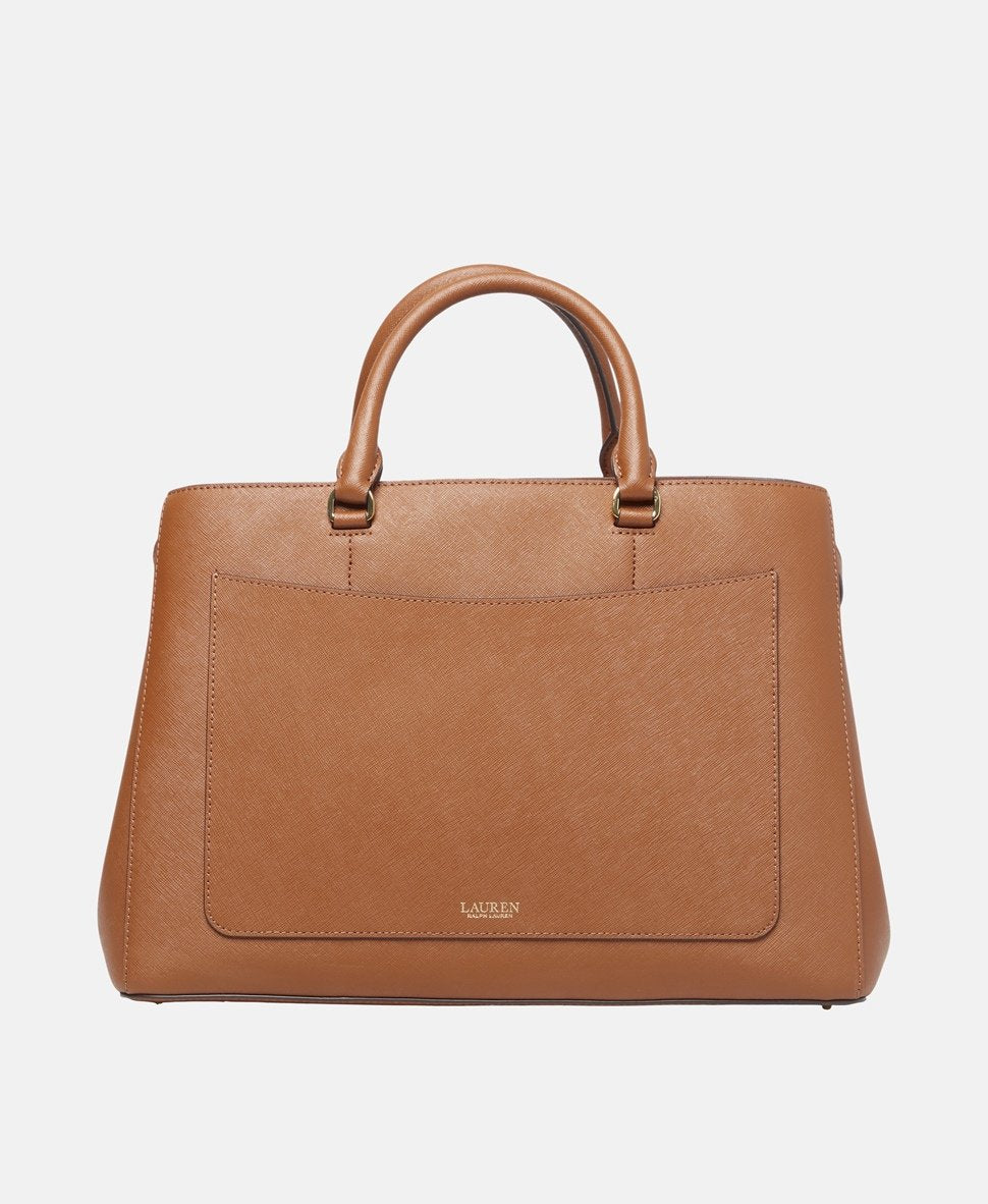 Lauren Ralph Lauren kožená kabelka Tan 4