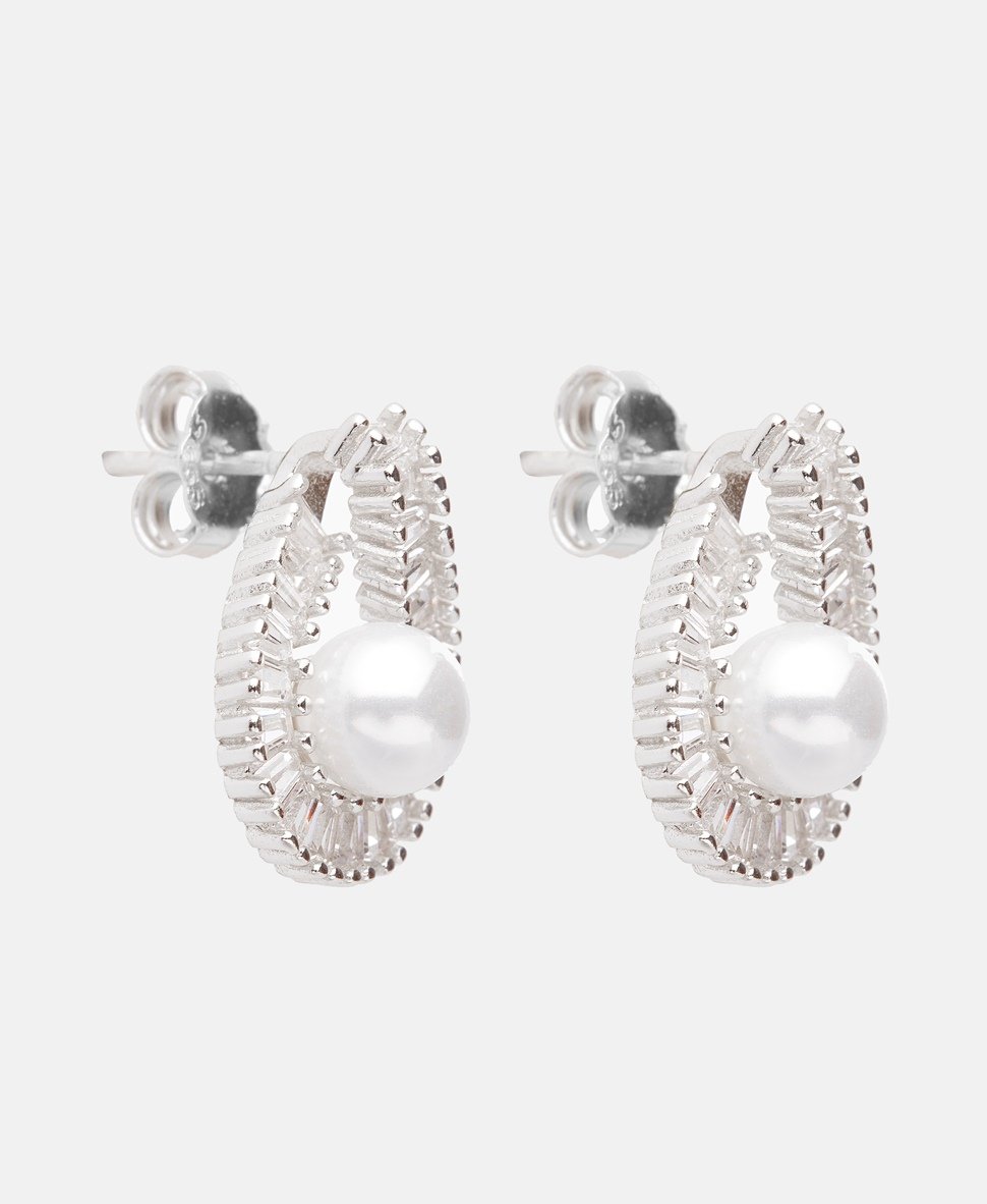 Lawrence Grey Jewelry Puzetové náušnice Stříbrná 1