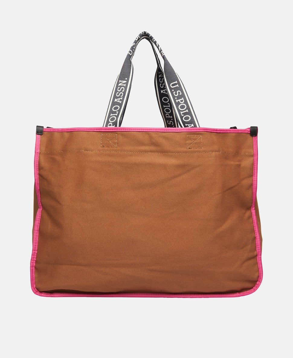 U.S. Polo Assn. kabelka tote Hnědá 4