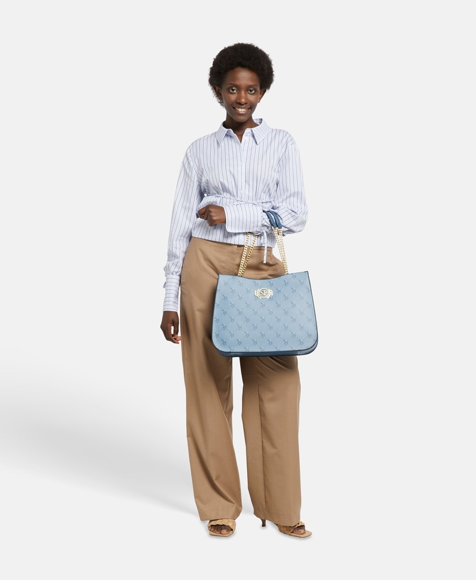 U.S. Polo Assn. kabelka shopper Modrá 5